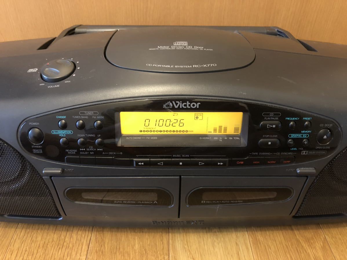 Victor ビクター CDポータブルシステム CDioss RC-X770 バブルラジカセ