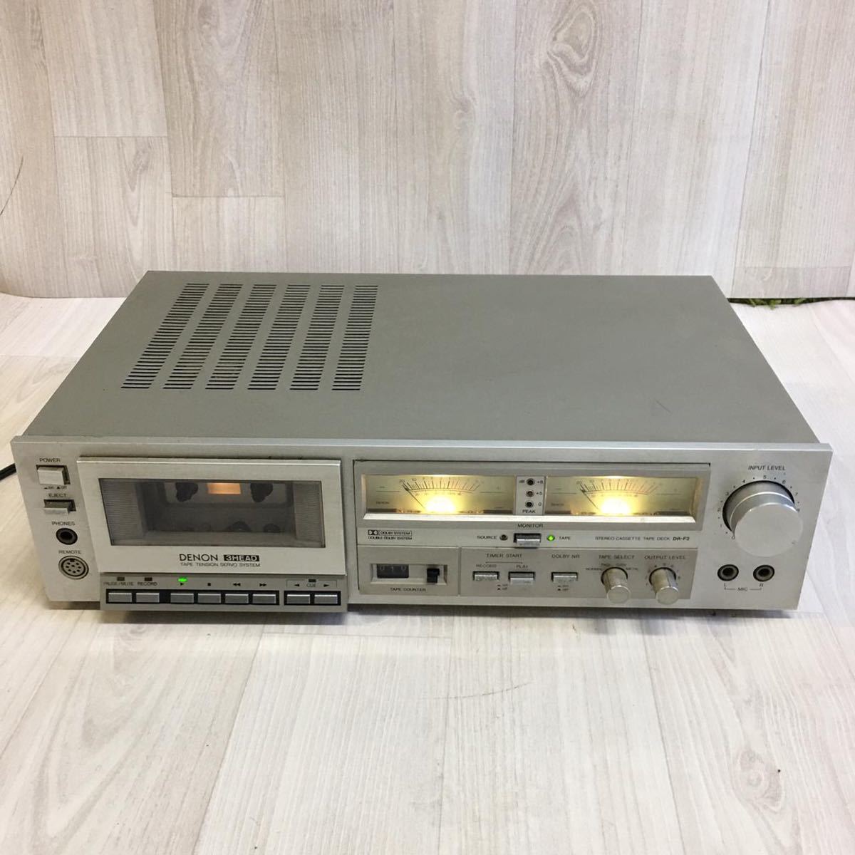 DENON デノン DR-F2 カセットデッキ/テープデッキ 動作品 DR-F2