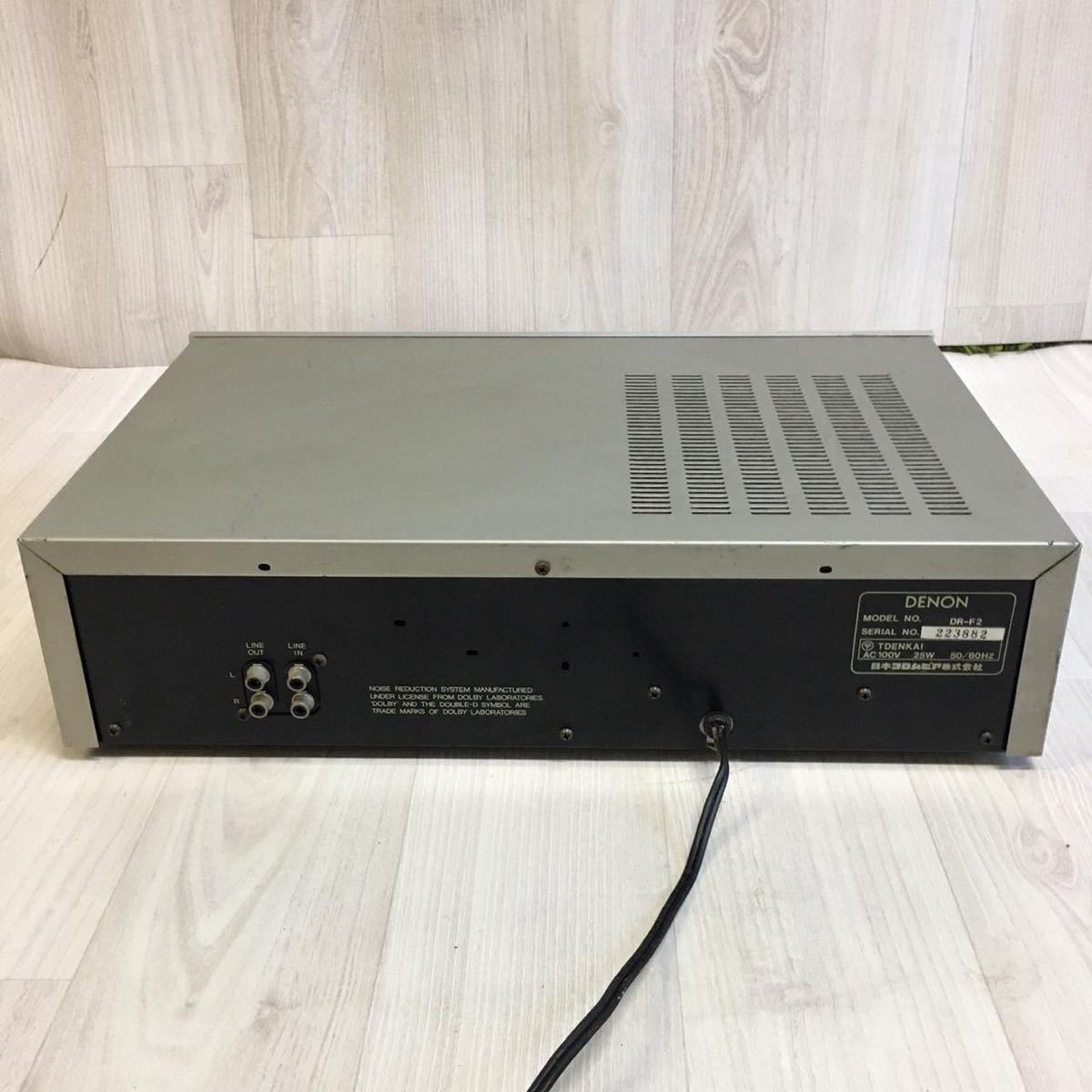 DENON デノン DR-F2 カセットデッキ/テープデッキ 動作品 DR-F2