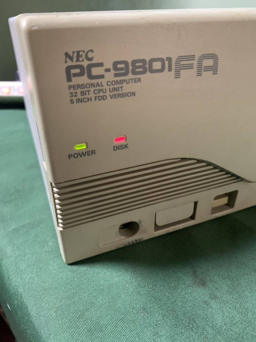 【ヴィンテージパソコン】NEC PC-9801F 通電のみ確認 PC-9801FとE - ようやく人気が出始めたPC-9801シリーズ｜kzn