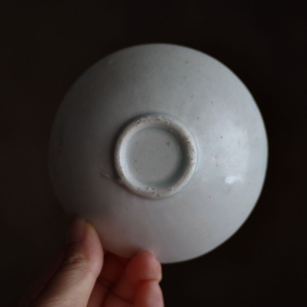 希少】影青花文陰刻盃 南宋〜元時代 中国 景徳鎮 青白磁 生がけ 酒器