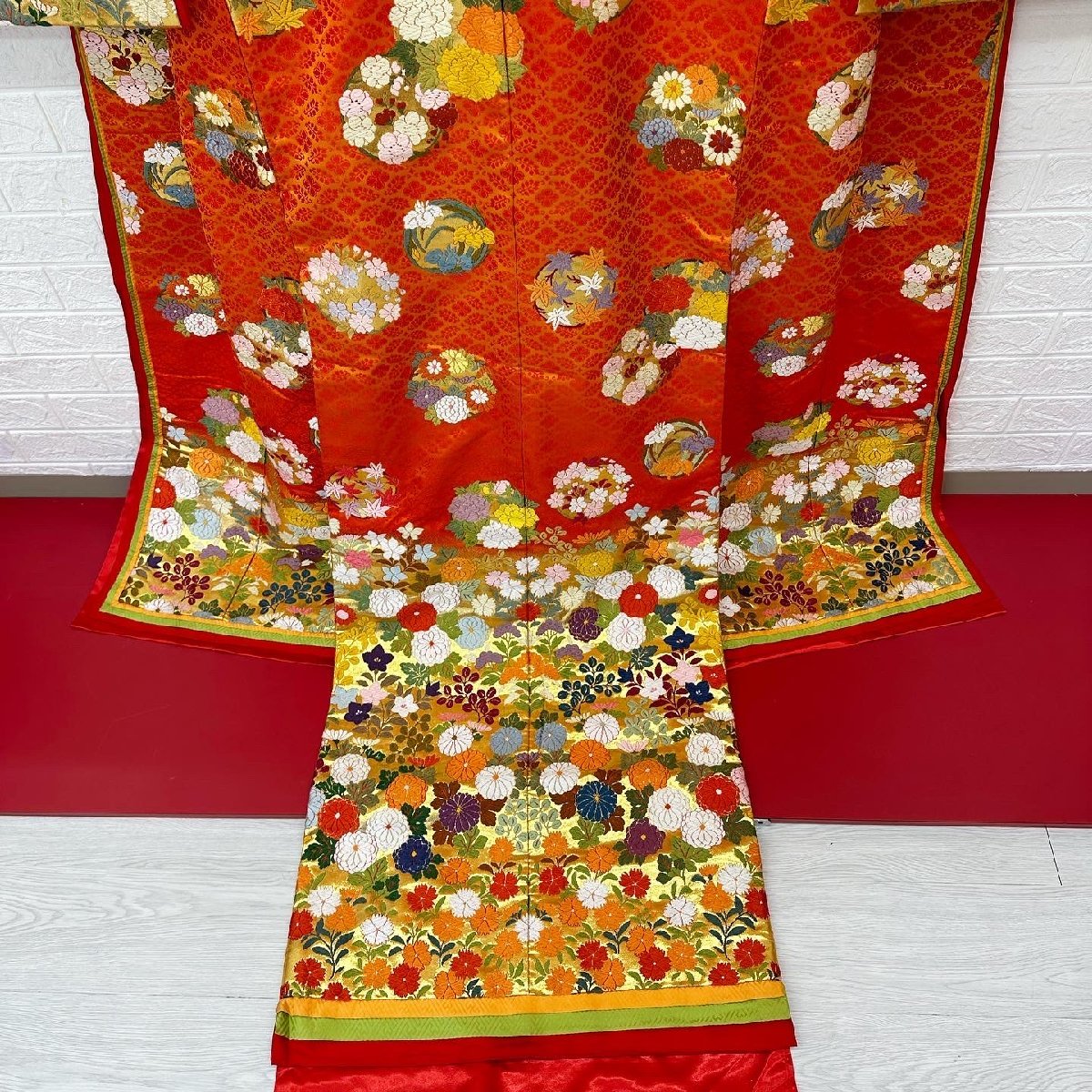 ☆サマーセール☆中古☆十二単をイメージされた色打掛◇Q-523-14