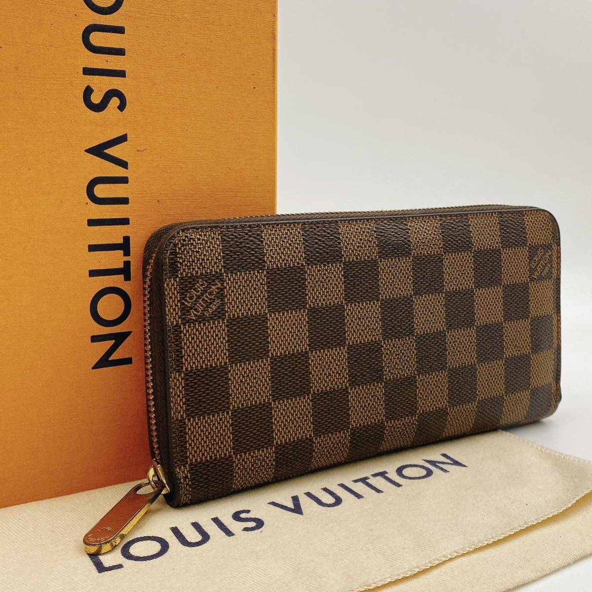【極美品】LOUIS VUITTON ルイヴィトン ダミエ　ジッピーウォレット ラウンドファスナー　長財布 ウォレット　N41661 H0013