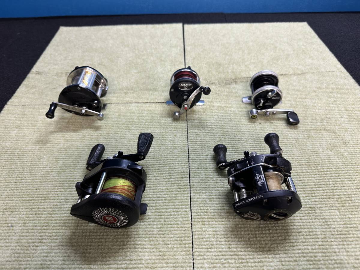 Daiwa、RYOBI、オリムピック小型両軸リール5個セット Daiwa、RYOBI