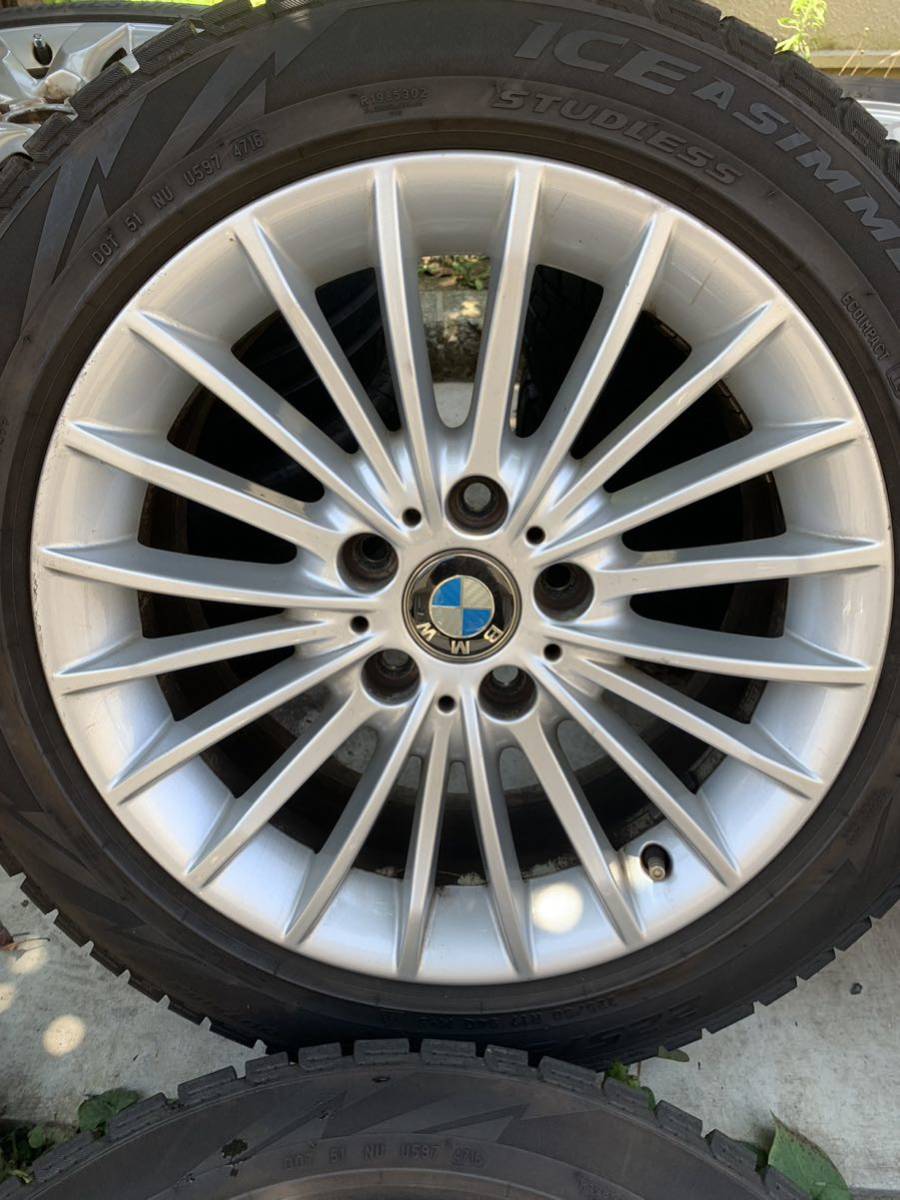 売り切り！　BMW3シリーズ　F30 純正アルミホイールスタッドレスタイヤ4本セット　225/50/17 5穴　PCD120 7.5JJ オフセット37 