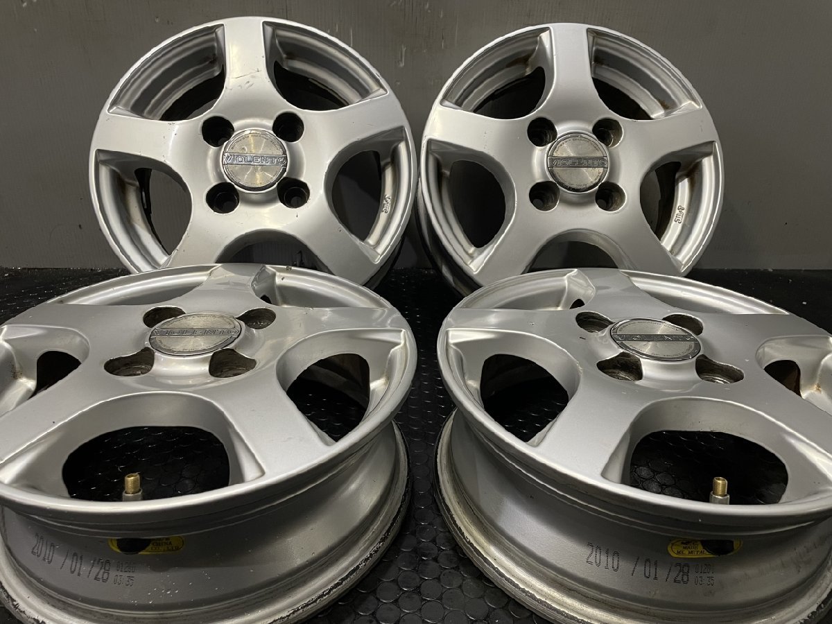 DUNLOP VIOLENTO ヴィオレント 社外ホイール 12インチ 4本 4J4HPCD100+ 