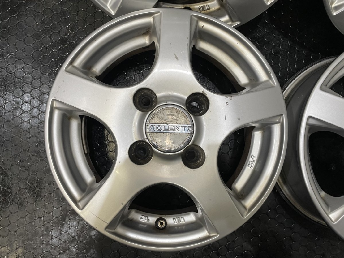 DUNLOP VIOLENTO ヴィオレント 社外ホイール 12インチ 4本 4J4HPCD100+ 