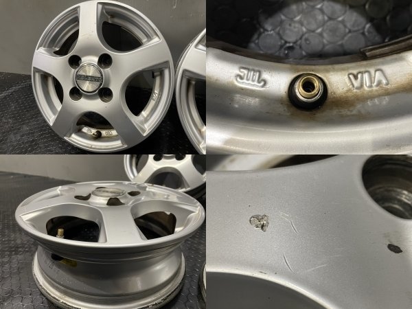 DUNLOP VIOLENTO ヴィオレント 社外ホイール 12インチ 4本 4J4HPCD100+ 