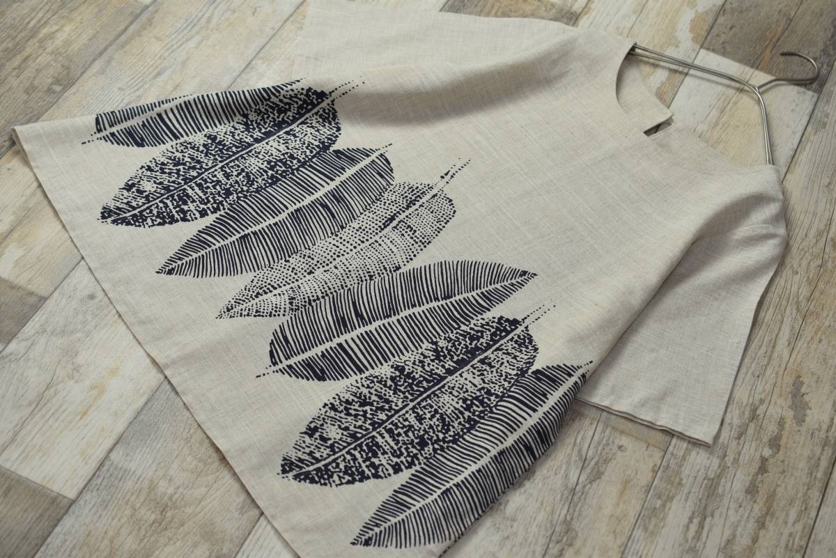 コーラル coal リネンプルオーバーブラウス