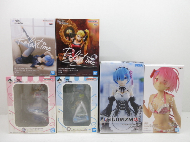 リゼロ　フィギュア　バラ売り n69617-ty 未開封☆6個 リゼロ 一番くじB賞 EXQ FIGURIZMα Relaxtime