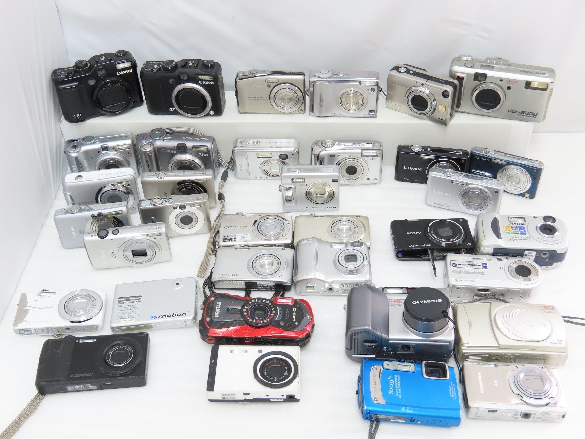 人気SALE，新品 100 ジャンク デジカメ デジタルカメラ Canon Nikon 富士フィルムなど まとめて 35台セット 0713-890(コンパクトデジタルカメラ)｜売買されたオークション情報、yahooの商品情報をアーカイブ公開 - その他