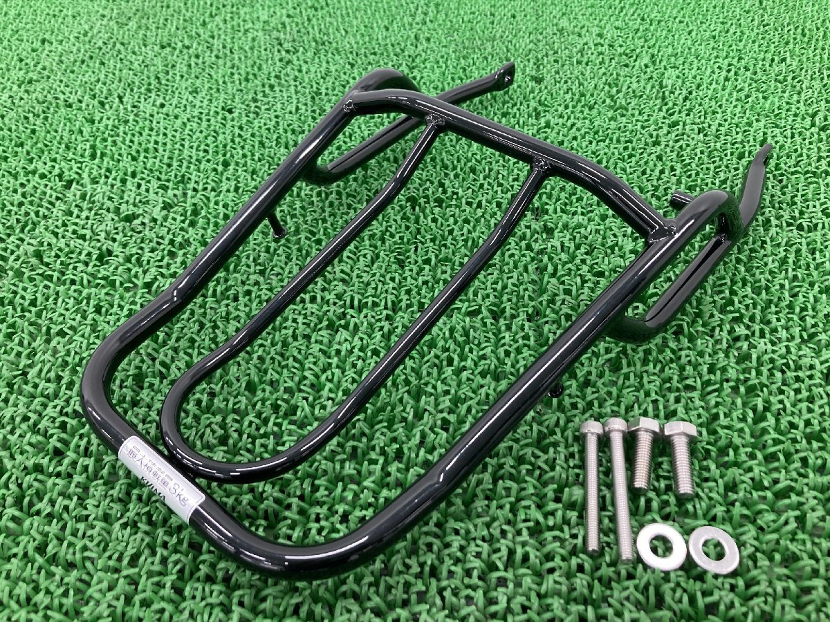 キジマ製エイプ50 リアキャリア 社外 中古 バイク 部品 AC16 APE50 スチールリアラック 荷台 コンディション良好 曲がり無し