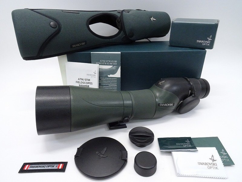 ●○【良品・元箱付】SWAROVSKI OPTIK STM80HD＋25-50X セット スポッティングスコープ スワロフスキー○●017625001m○●
