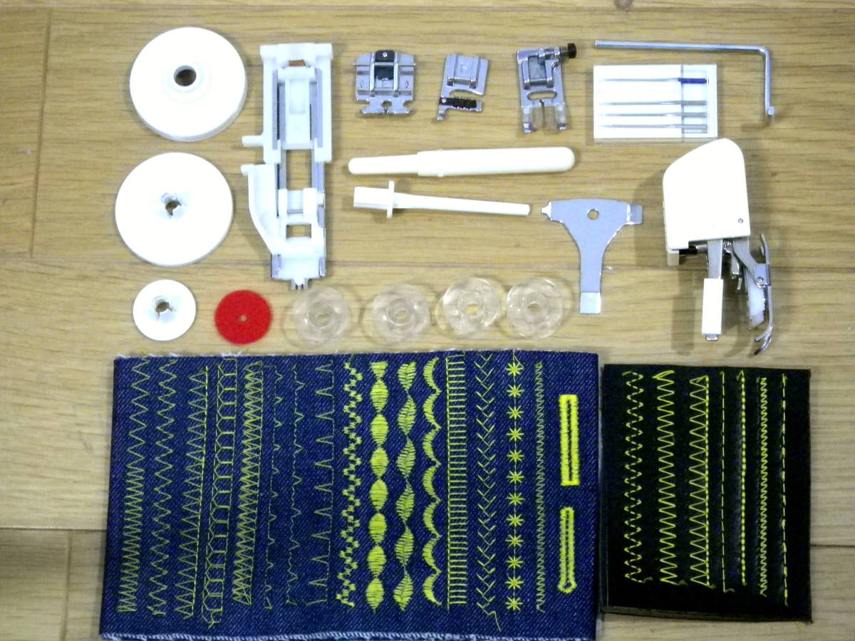 超美品！ジャノメ EQULE T400 843型 コンピュータミシン 革 