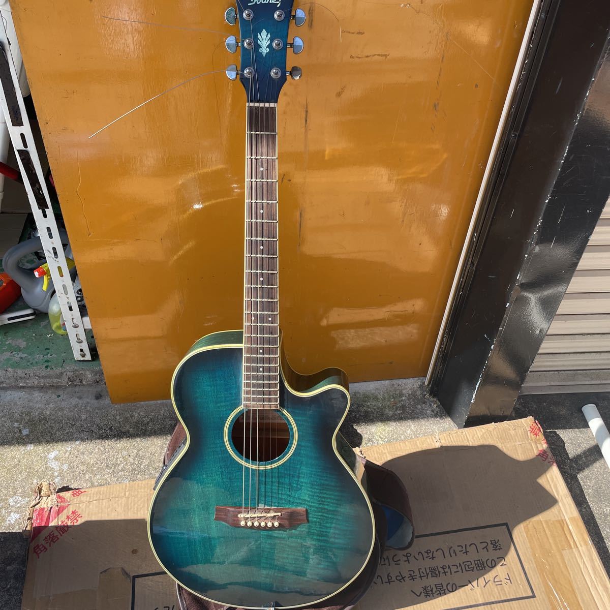 Ibanez アイバニーズ エレアコ AEG450MS 青 34M 楽器、器材 | エレアコ