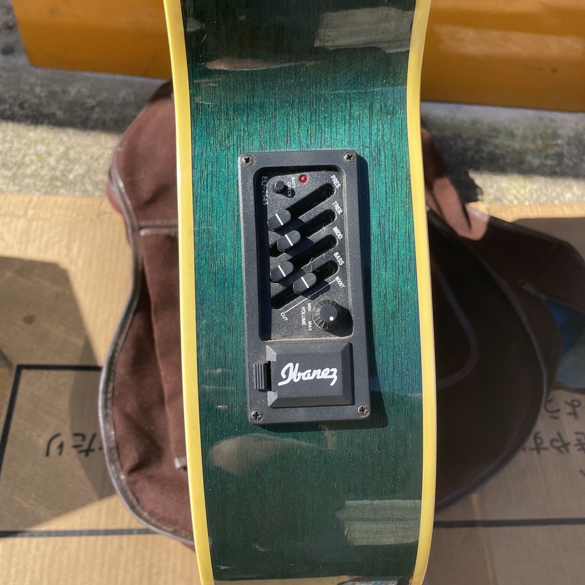 Ibanez アイバニーズ エレアコ AEG450MS 青 34M 楽器、器材 | エレアコ