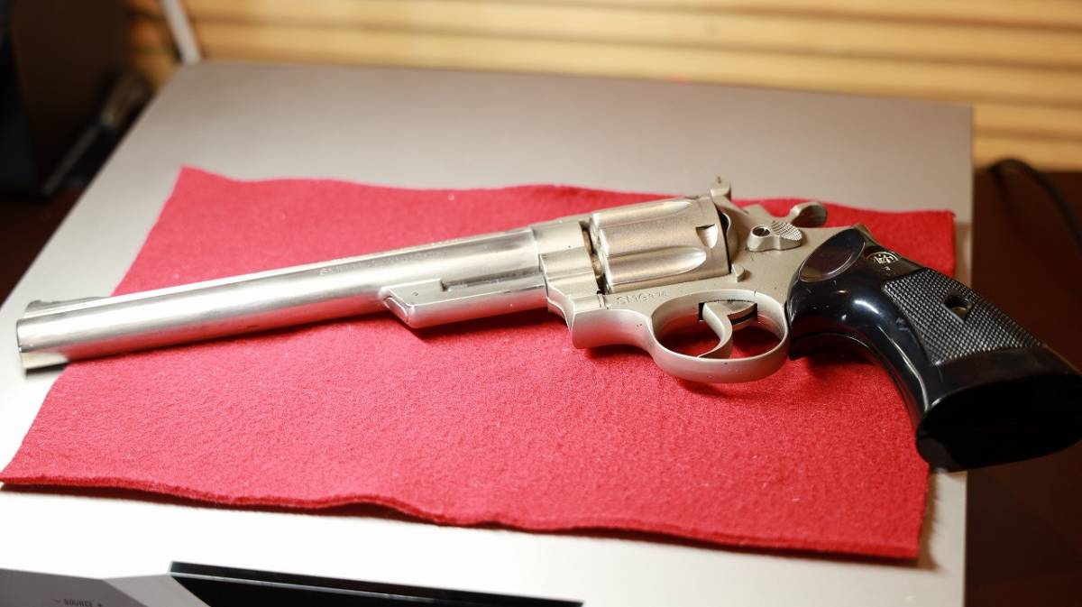個人出品 KOKUSAI SANGYO S＆W Colt Cal .44 マグナム SMG 金属製