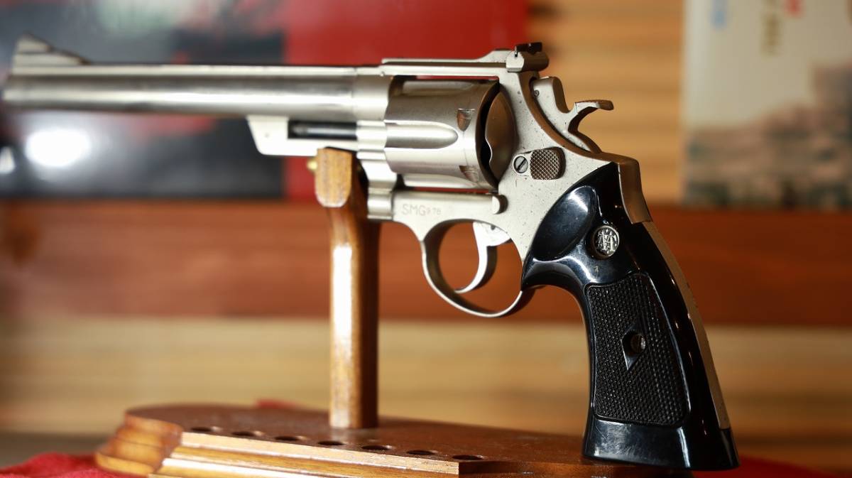 個人出品 KOKUSAI SANGYO S＆W Colt Cal .44 マグナム SMG 金属製