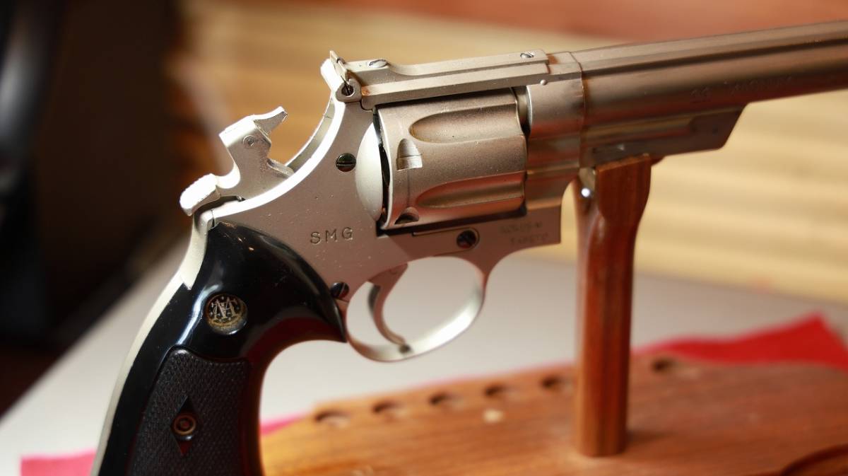 個人出品 KOKUSAI SANGYO S＆W Colt Cal .44 マグナム SMG 金属製