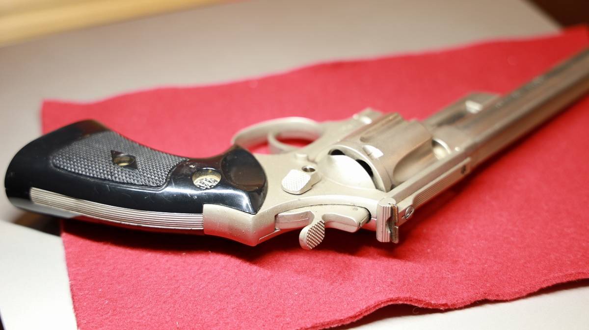 個人出品 KOKUSAI SANGYO S＆W Colt Cal .44 マグナム SMG 金属製