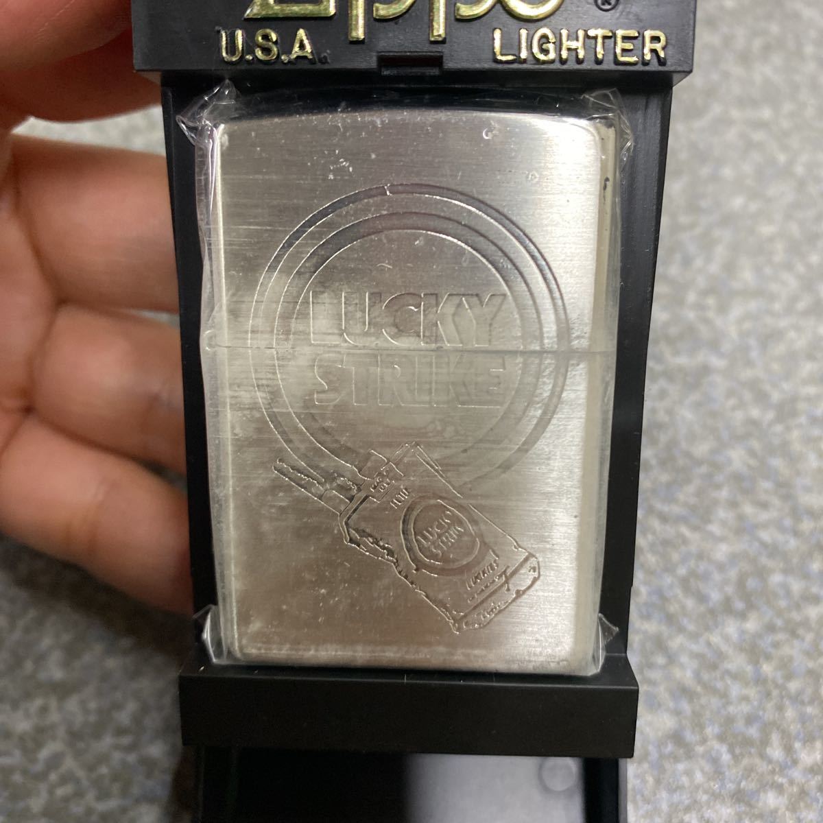 未使用】98年製 LUCKY STRIKE Zippo パッケージデザイン 新品