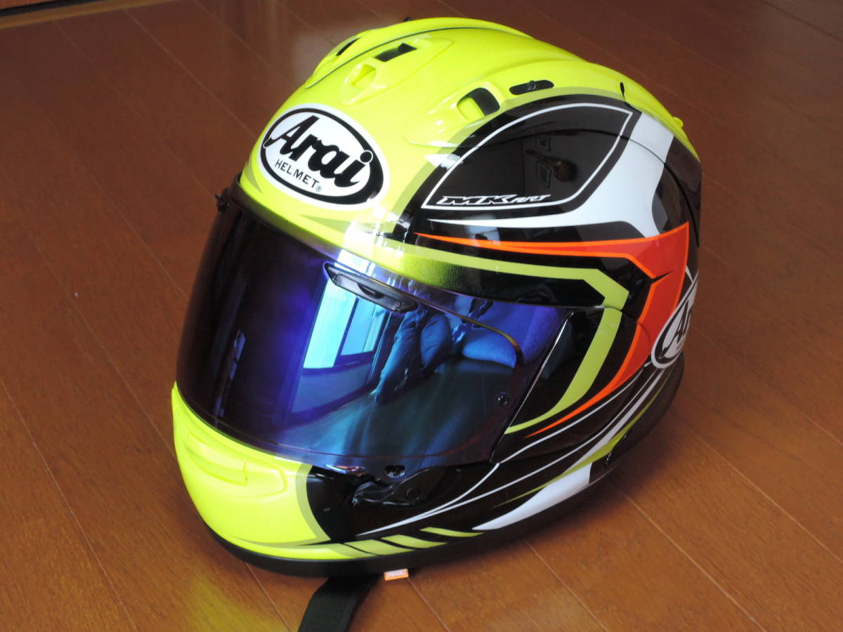 【中古、送料無料】アライ Arai MAZE RX-7X Lサイズ 蛍光イエロー(L 