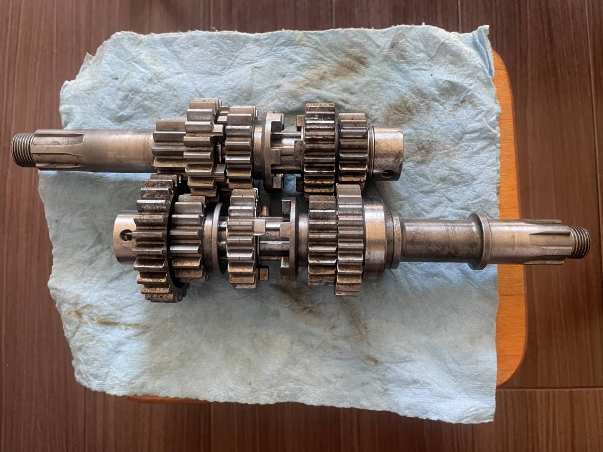 カワサキ純正SS750SS(H2)マッハ用トランスミッションギアassy(KH500SSマッパ当時物ギア)