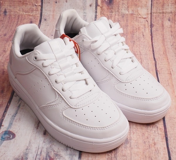 新品正規 ノースフェイス 海外限定 エコレザー パンチング DUNK RISE 厚底 スニーカー 23cm ホワイト(WHT) 直営店購入