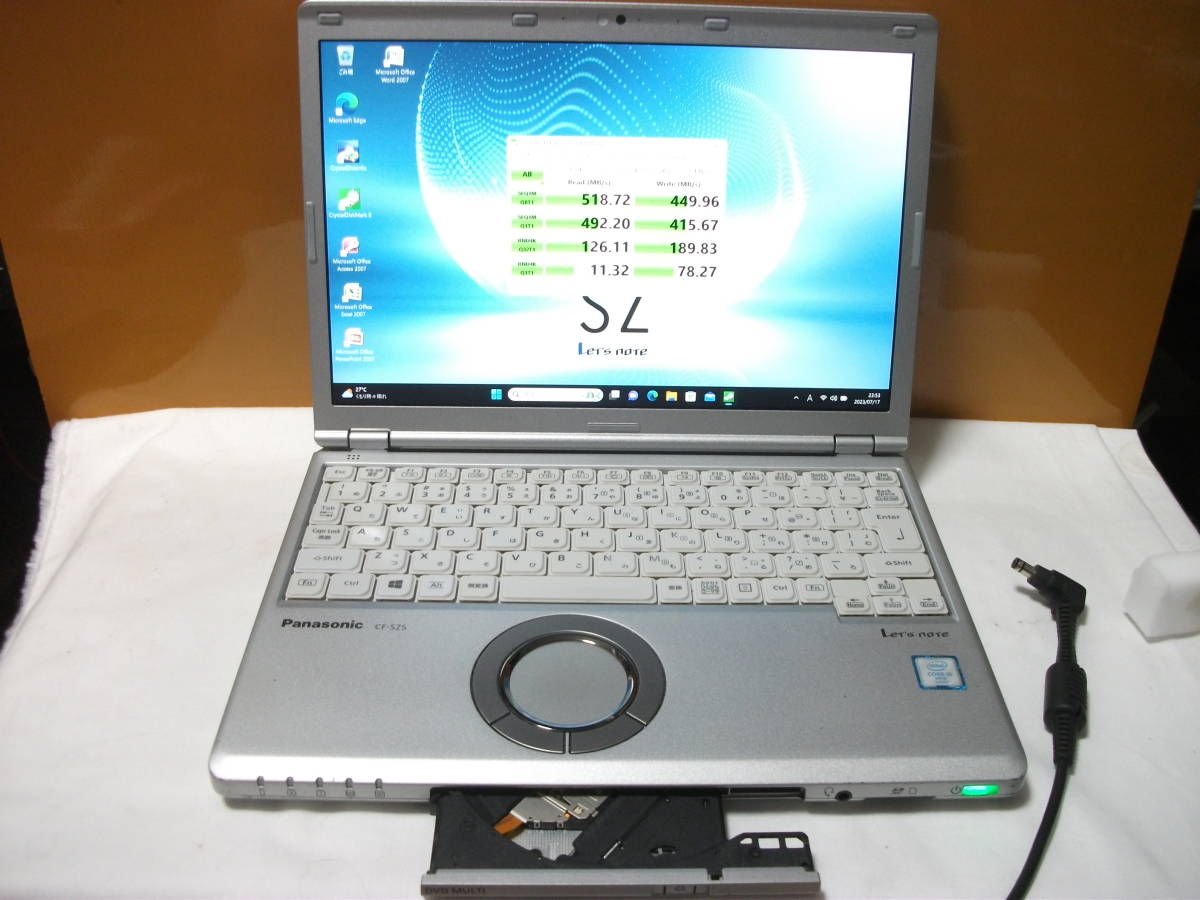 Win11 Panasonic Let's note CF-SZ5PDQVS/Core i5/8GBメモリ+新品