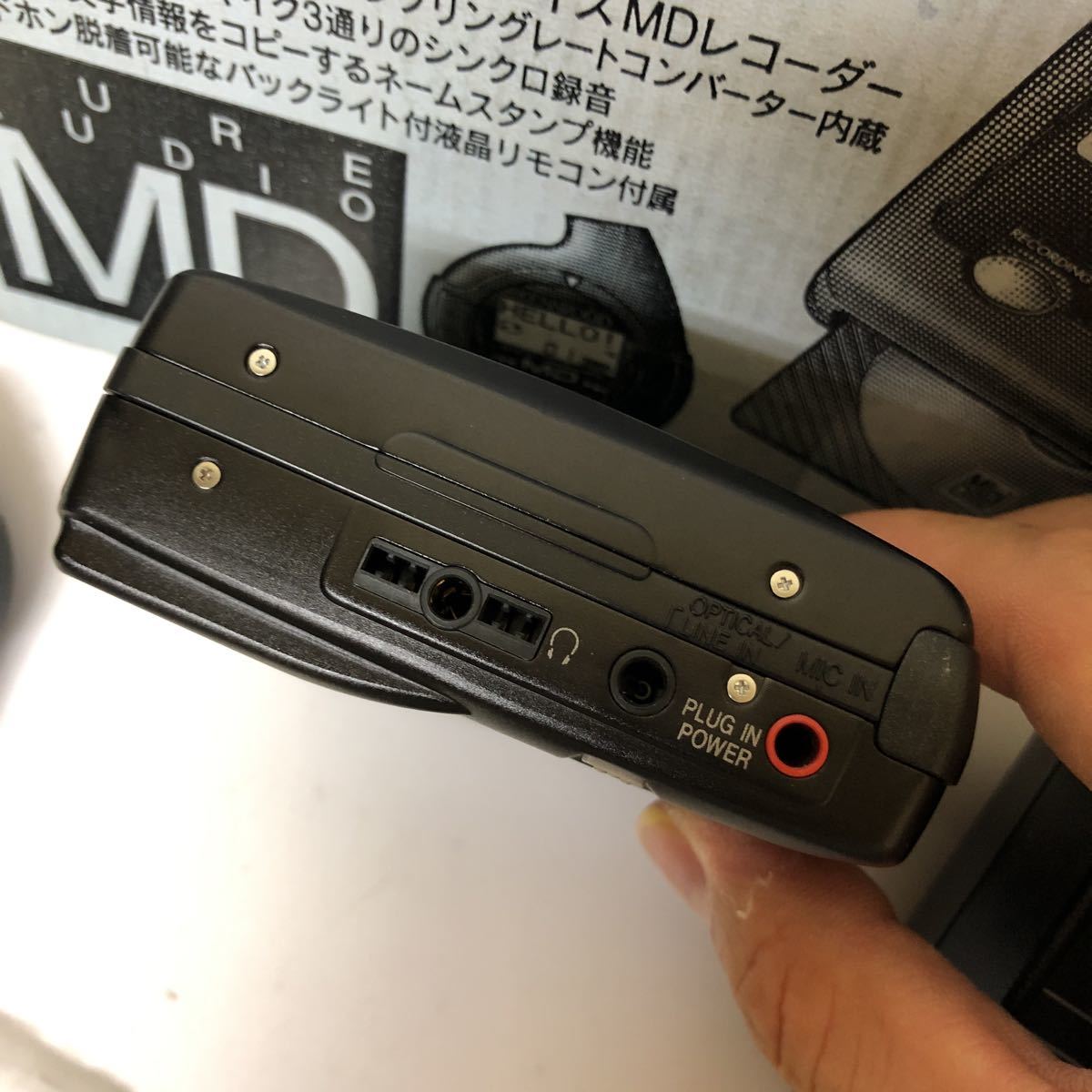 ジャンク KENWOOD DMC-A7R ポータブルMDレコーダー KENWOOD MD