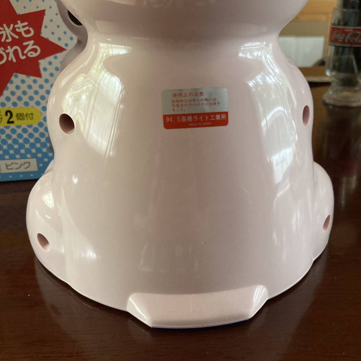 80sヴィンテージ*高橋ライト工業所*古いパンダ 型のかき氷機*氷削機*レトロ 昭和レトロ パンダアイサー パンダちゃんかき氷器 当時物 製氷カップ欠