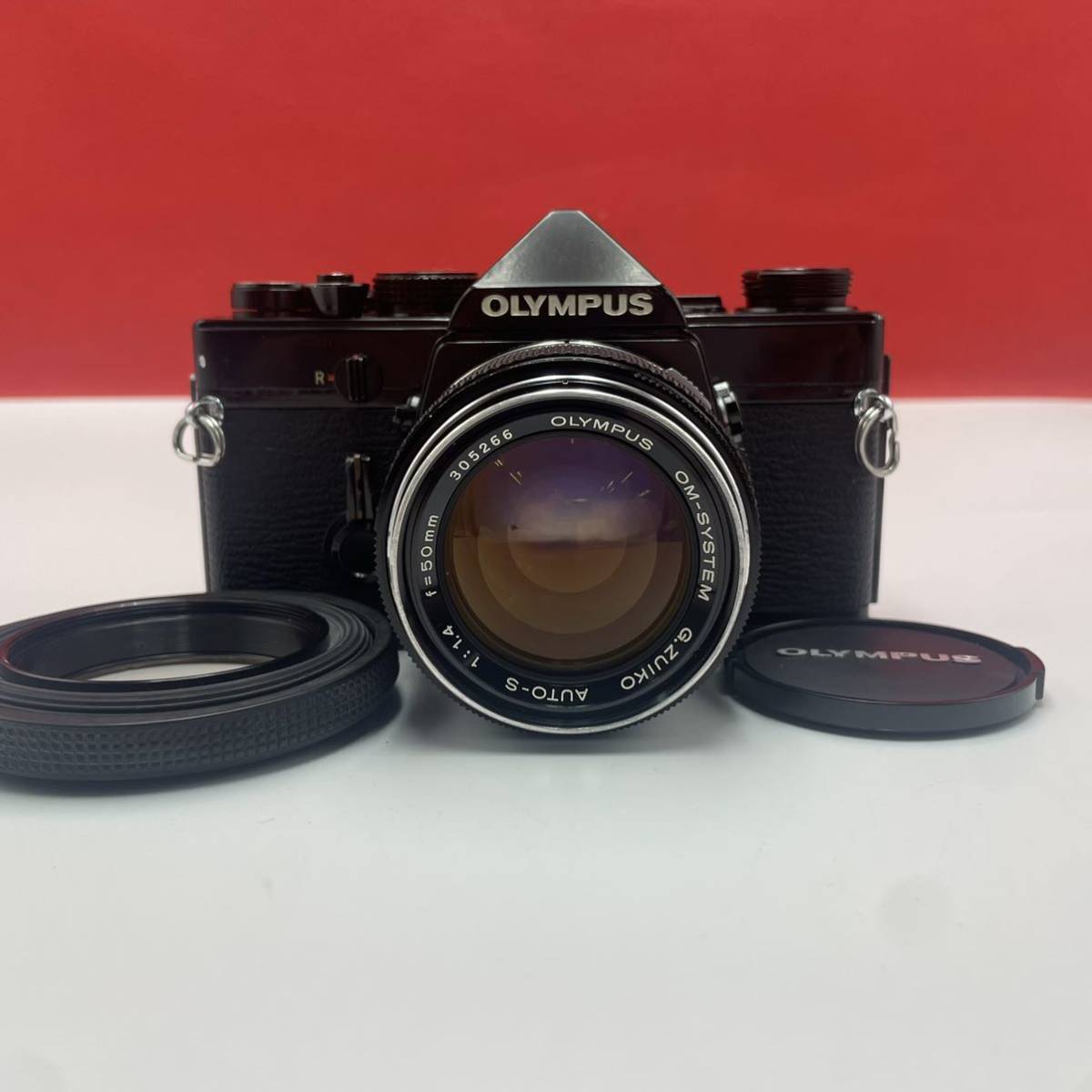 ☆A OLYMPUS OM-1 OM-SYSTEM G.ZUIKO AUTO-S 1:1.4 f=50mm 一眼レフ 
