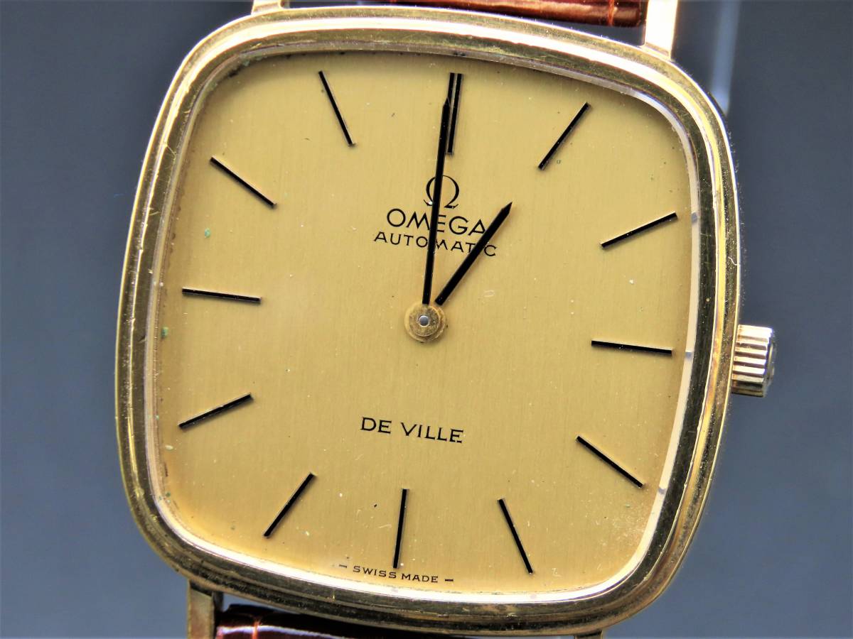 T1△【不動品】ジャンク OMEGA 本体のみ オメガ/De ville 腕時計 