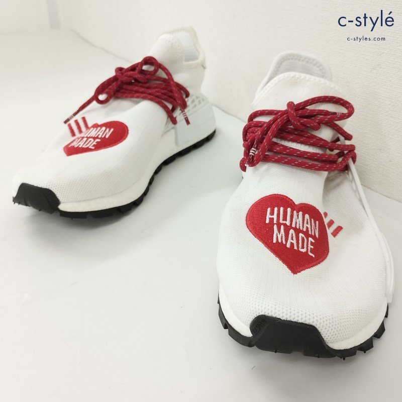 G338b [コラボ] HUMAN MADE × adidas NMD Love Pack スニーカー 28.5cm ホワイト×レッド EF7223 NIGO | シューズ P