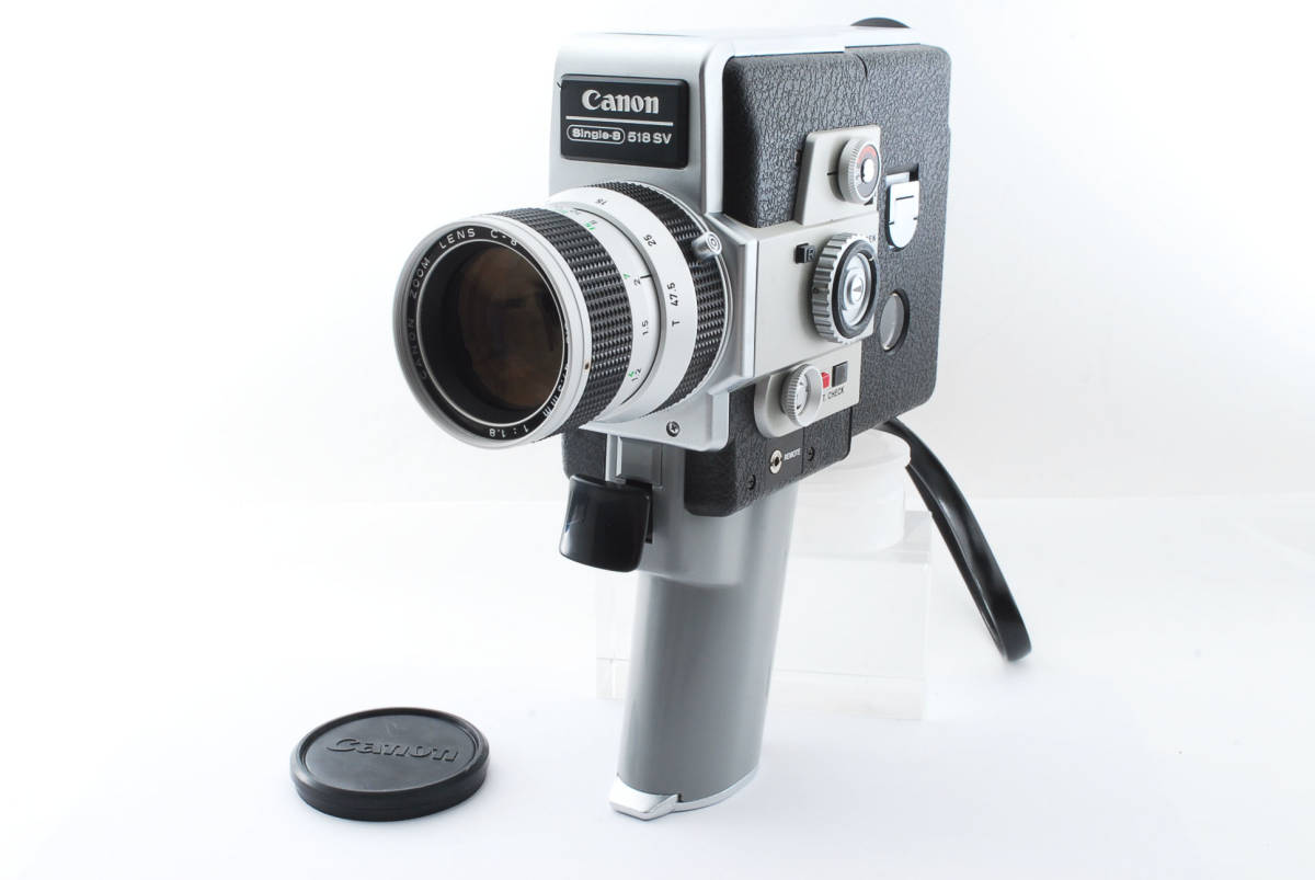 【完動品】 Canon キャノン Single-8 518 SV Single 8 8mm フィルムカメラ N126079 #1945249