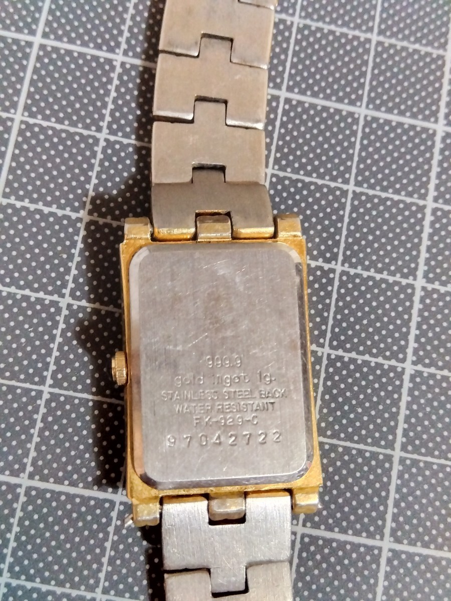 インゴット 1g 999.9 GOLD 純金 USA CREDIT SUISSE FINE 腕時計 動作