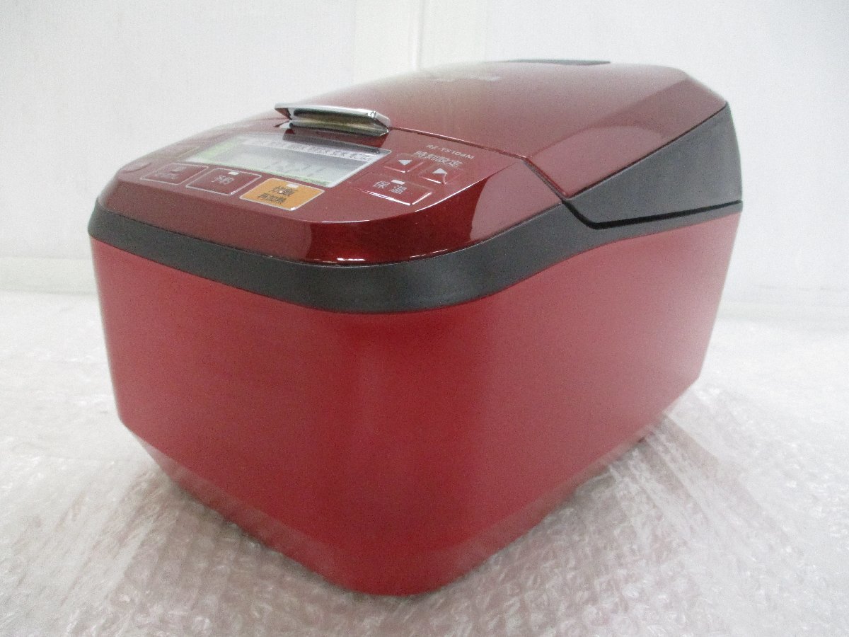 HITACHI RZ-TS104M 炊飯器 赤 中古品 中古】日立 炊飯器 5.5合 圧力