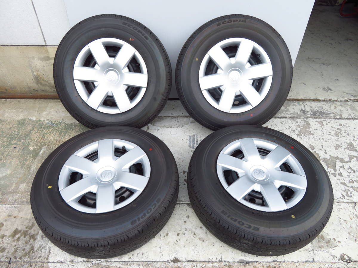 新車外し ブリヂストン ハイエース ECOPIA エコピア 195⁄80R15 RD613