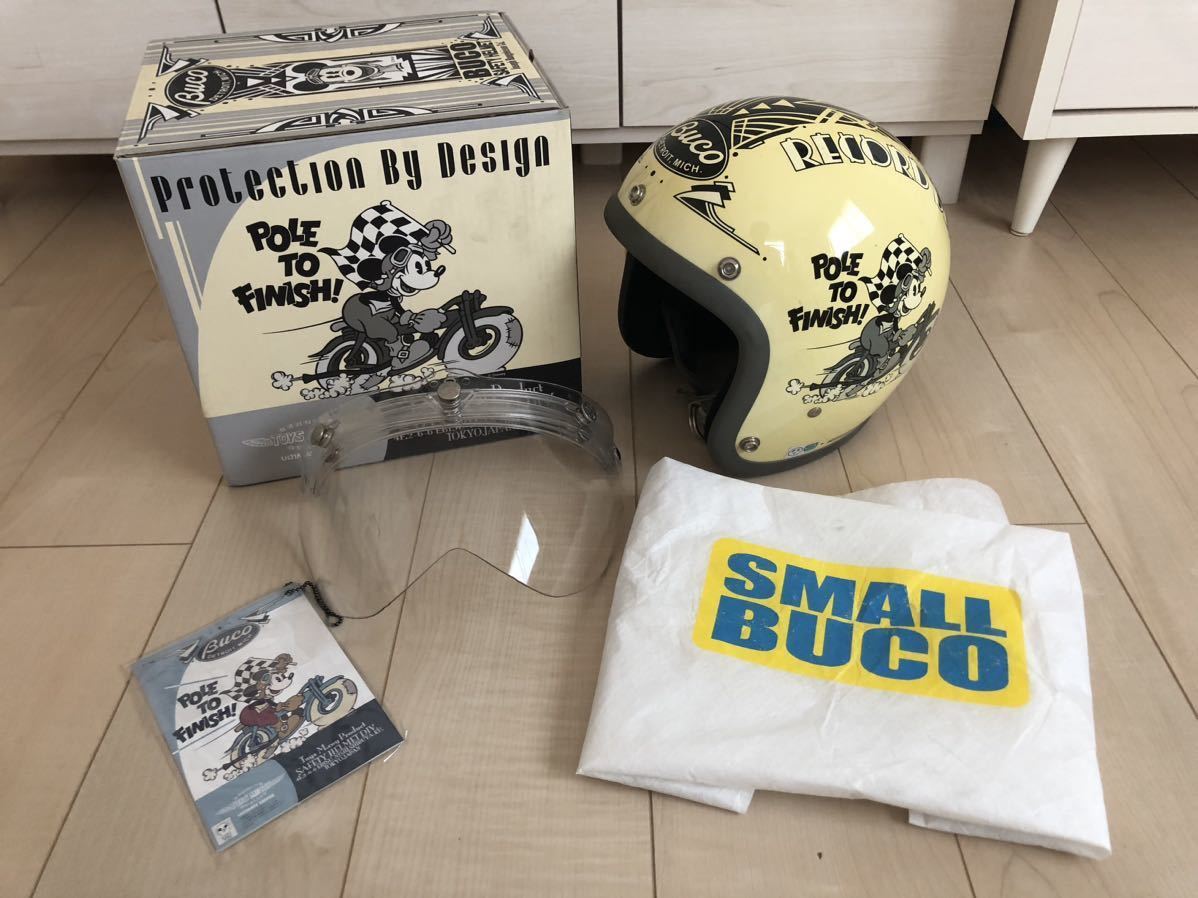 Buco ミッキーマウス ジェットヘルメット Mサイズ相当 BUCO トイズマッコイ ミッキーマウス ジェットヘルメット Mサイズ