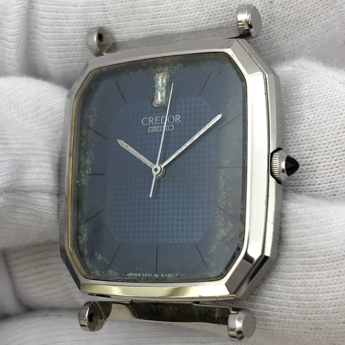 1円～/SEIKO/セイコー/CREDOR/クレドール/5931-5290/3針/青文字盤 