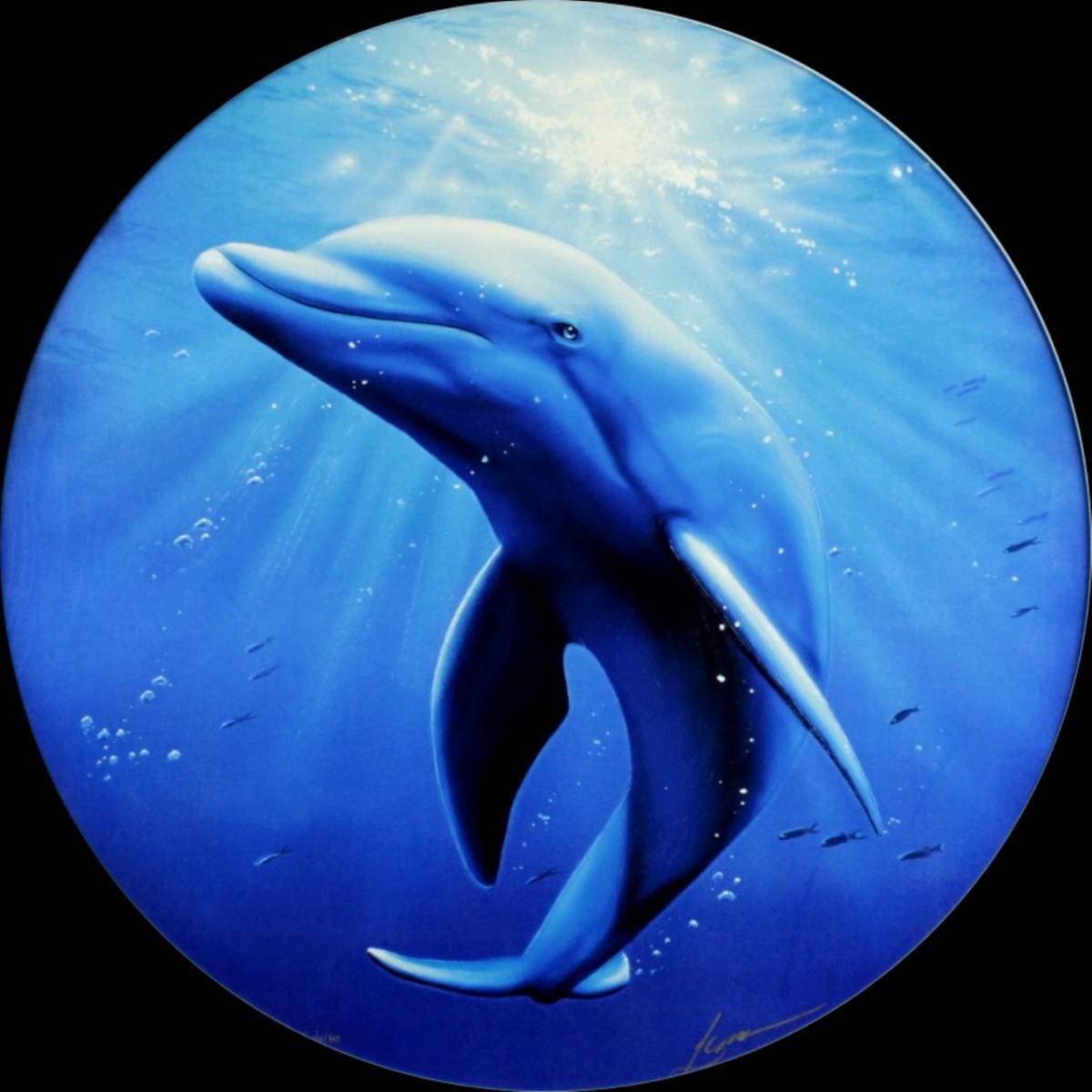 ◇錵◇ 真作保証 クリスチャン・ラッセン 「ロノ」 ミクストメディア