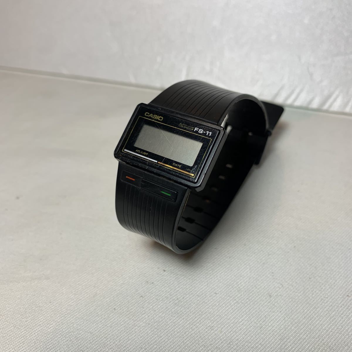 ジャンク CASIO カシオ 腕時計 クォーツ FS-11 デジタル ブラック 
