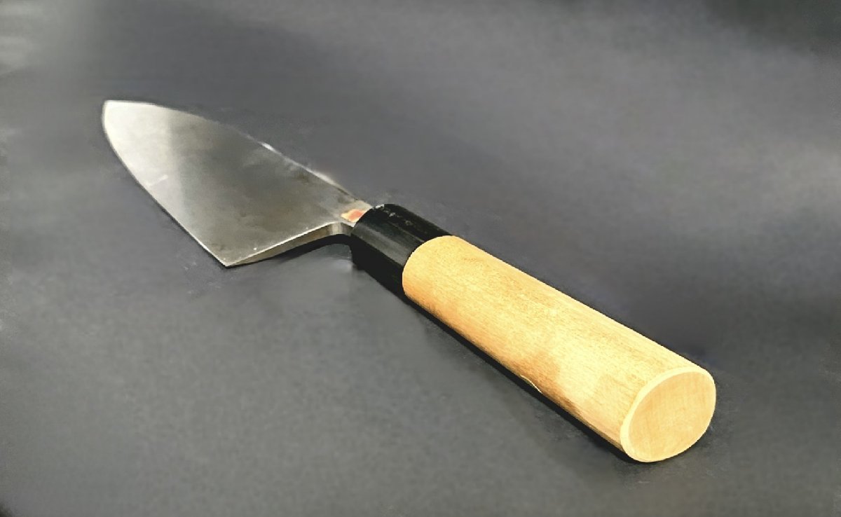 三条廣朋 鋼製 20cm 薄刃包丁 木製ハンドル Yahoo!オークション -「廣