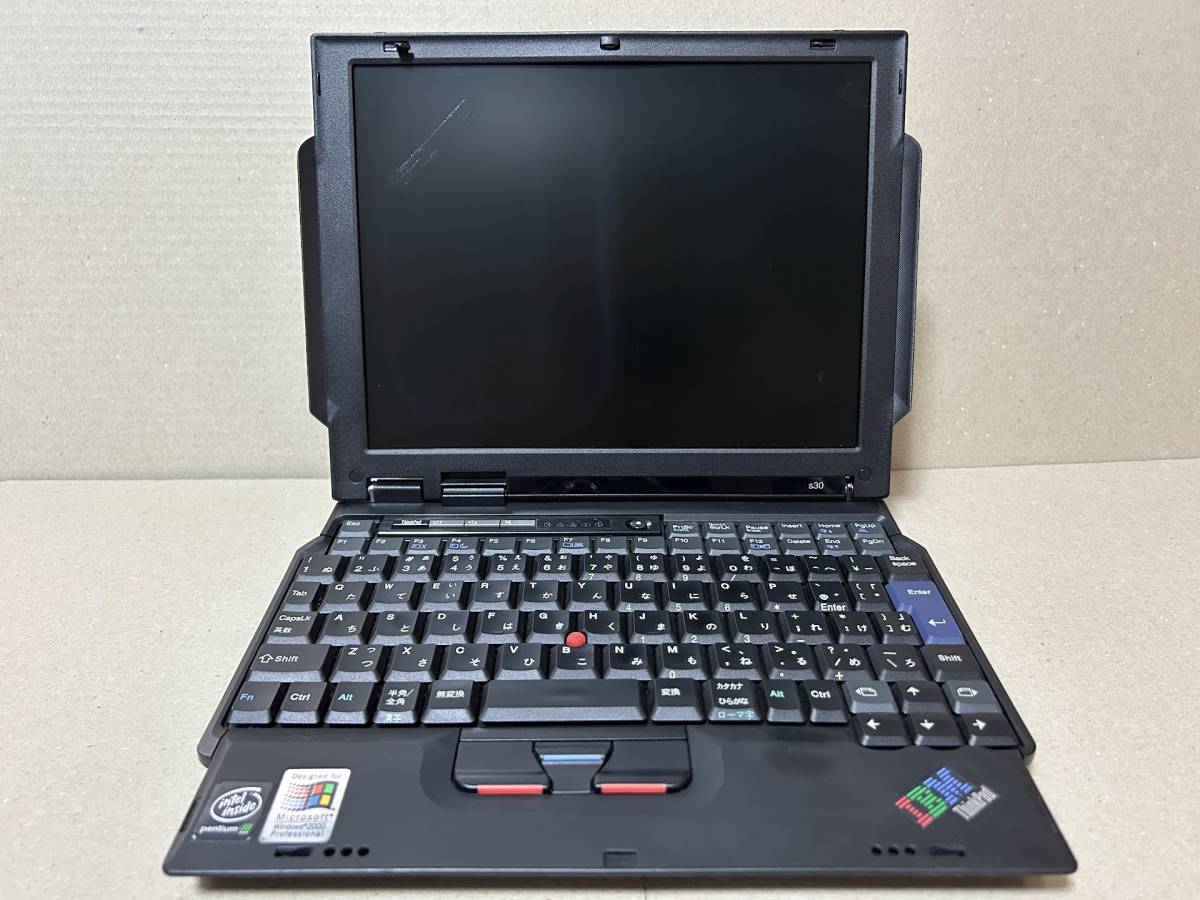 IBM ThinkPad s30 2639-4WJ モニター故障 バッテリーなし AC通電OK/HDD 