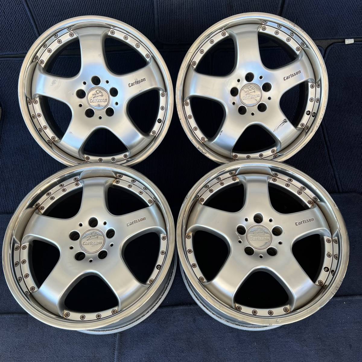 【希少品】Carlsson カールソン 18インチ ホイール4本 8J/9J +35 PCD112 ハブ径約67 No.292