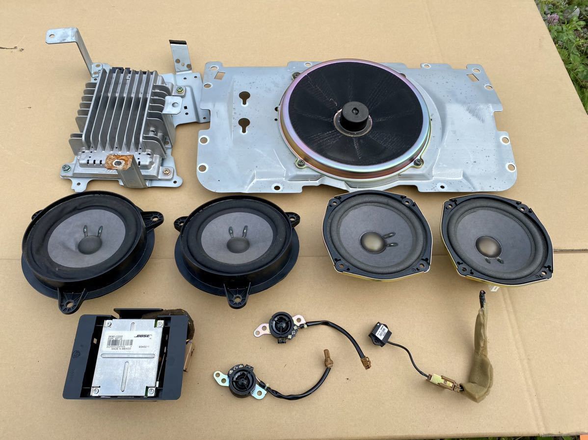 Z33 フェアレディZ 純正 BOSE スピーカー アンプセット 中古 10点