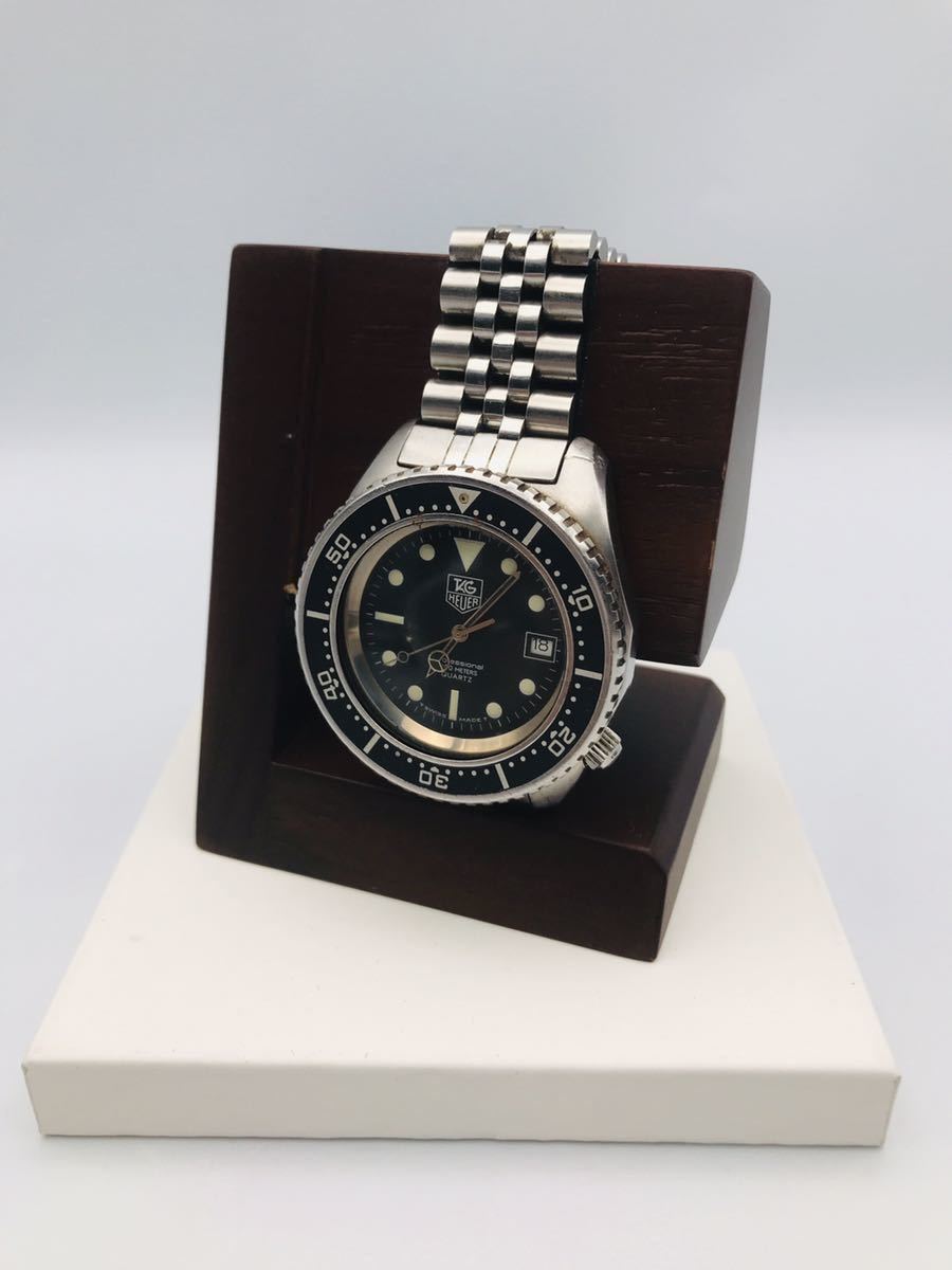 TAG HEUER/タグホイヤー/プロフェッショナル/デイト/黒文字盤/稼働品 