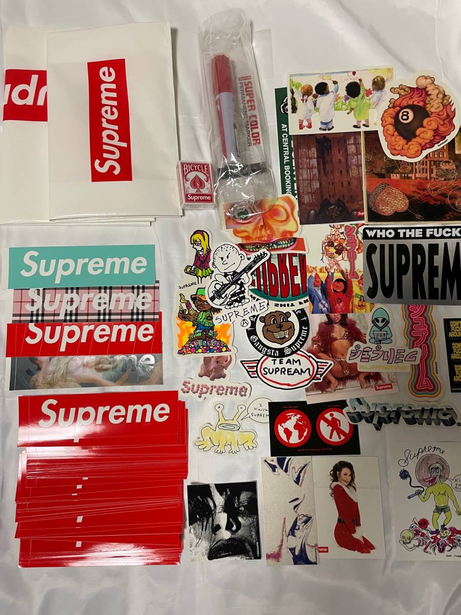 supreme ステッカー セット ノベライズ等おまけつき box logo