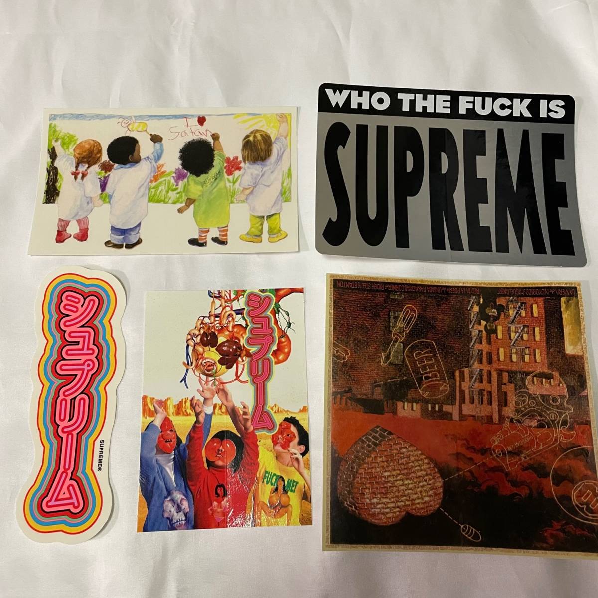 supreme ステッカー セット ノベライズ等おまけつき box logo
