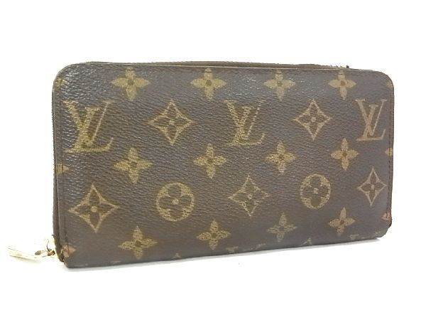 1円 LOUIS VUITTON ルイヴィトン M60017 モノグラム ジッピーウォレット ラウンドファスナー 長財布 ウォレット ブラウン系 AP2119